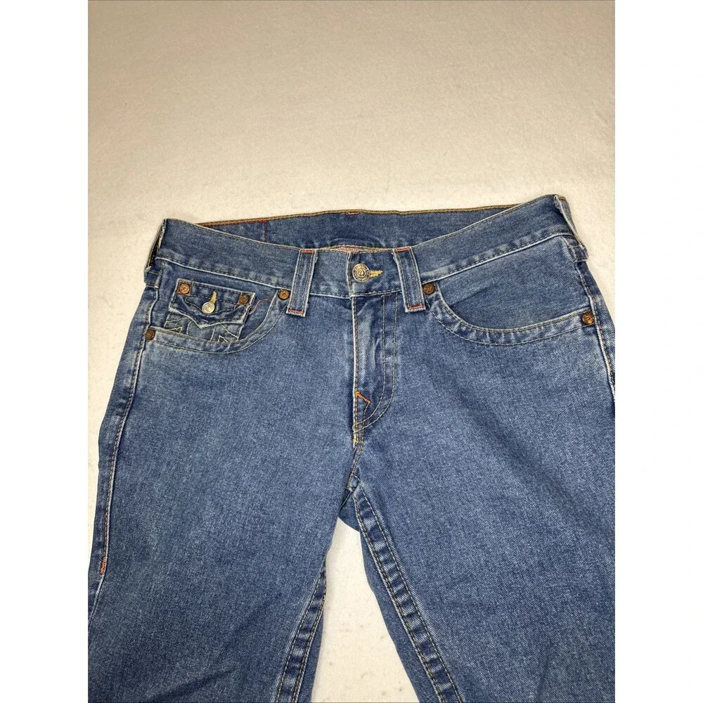 Vintage True Religion Joey Flare Jeans Men’s Cutoff USA Bootcut Stretch Size 31